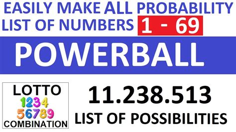 powerball winning combinations